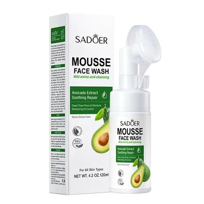SADOER Fruits Facial Cleanser Face Wash Foam Face Massasge C
