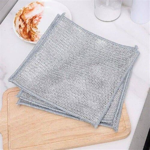 10/1pcs Steel Wire Dish Cloths Double Sided No -stick Oil