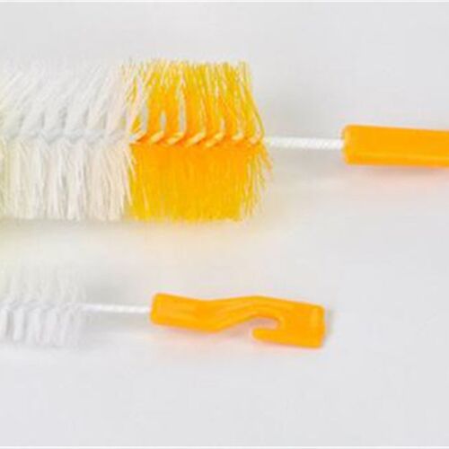 2Pcs/set Baby Nipple Milk Bottle Cup 360 Degree Sponge Clean