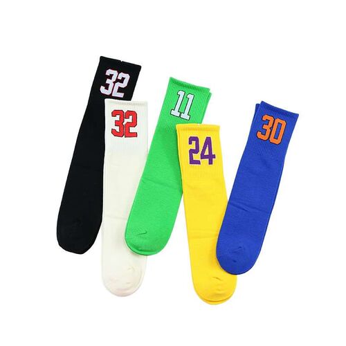 Yi Pr Childrens Socks Autumn and Winter New Digital No-heel