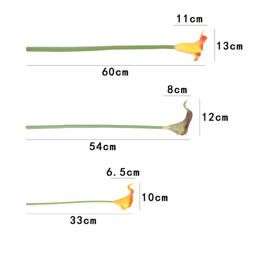 1 PC New Arrival 1pcs Artificial flowers PU Real Touch 10col
