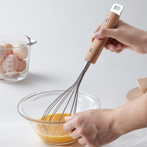 米立风物30不锈钢打蛋器手动搅拌棒相思木柄鸡蛋奶油烘焙打发器