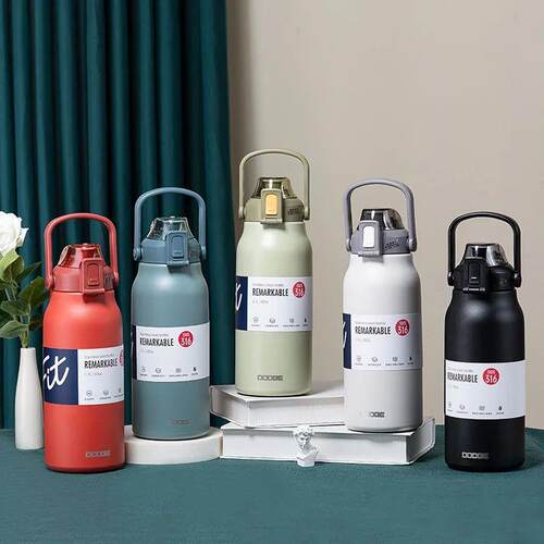 Tumbler Thermo Bottle Large Capacity With Straw Stainless St