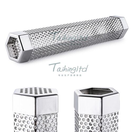 BBQ Grill Camping Smoking Mesh Tube Smoke Generator Pellet