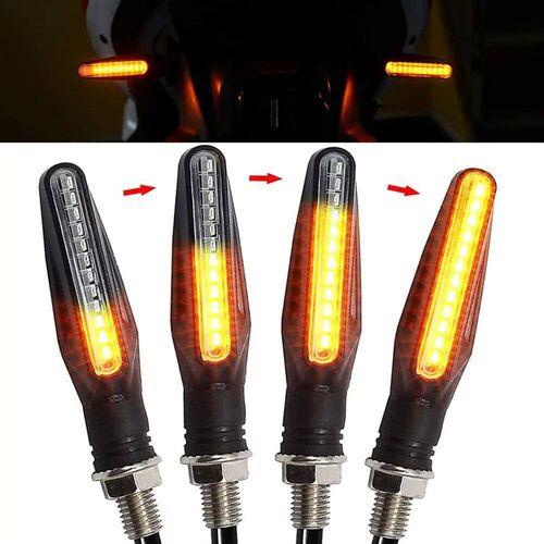 2/1PCS LED Motorcycle Turn Signals Light 12 SMD Tail Flasher