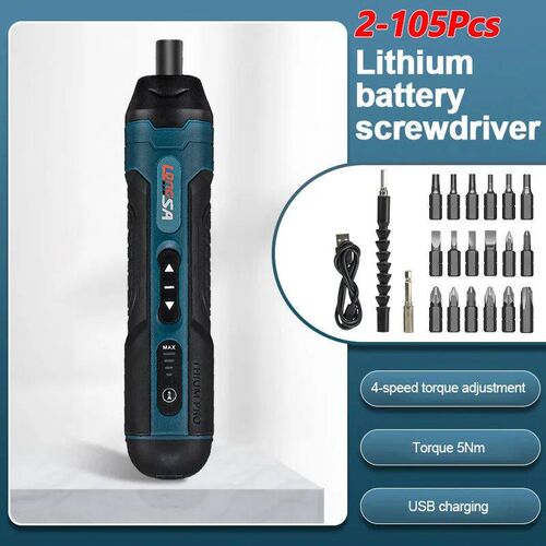 1300MAH Rechargeable Cordless Electric Screwdriver Set 3.6V