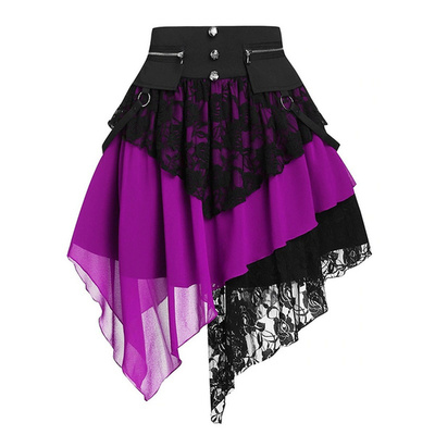 Skirts Women Fashion Retro Gothic Skirt Victorian Renaissanc