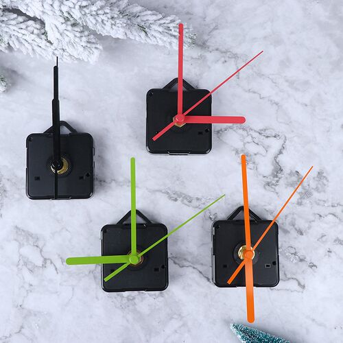 1 Set Silent Clock 4 Color Hands Quartz Wall Clock Mechanism