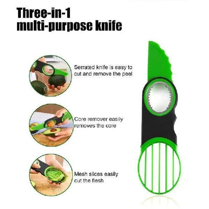Avocado Slicer Tool Multifunctional Peeler Scoop Portable - 实物图