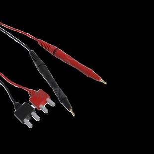 沃尔恩四线伸缩测试棒电池内阻仪表笔台式万用表四端测试线