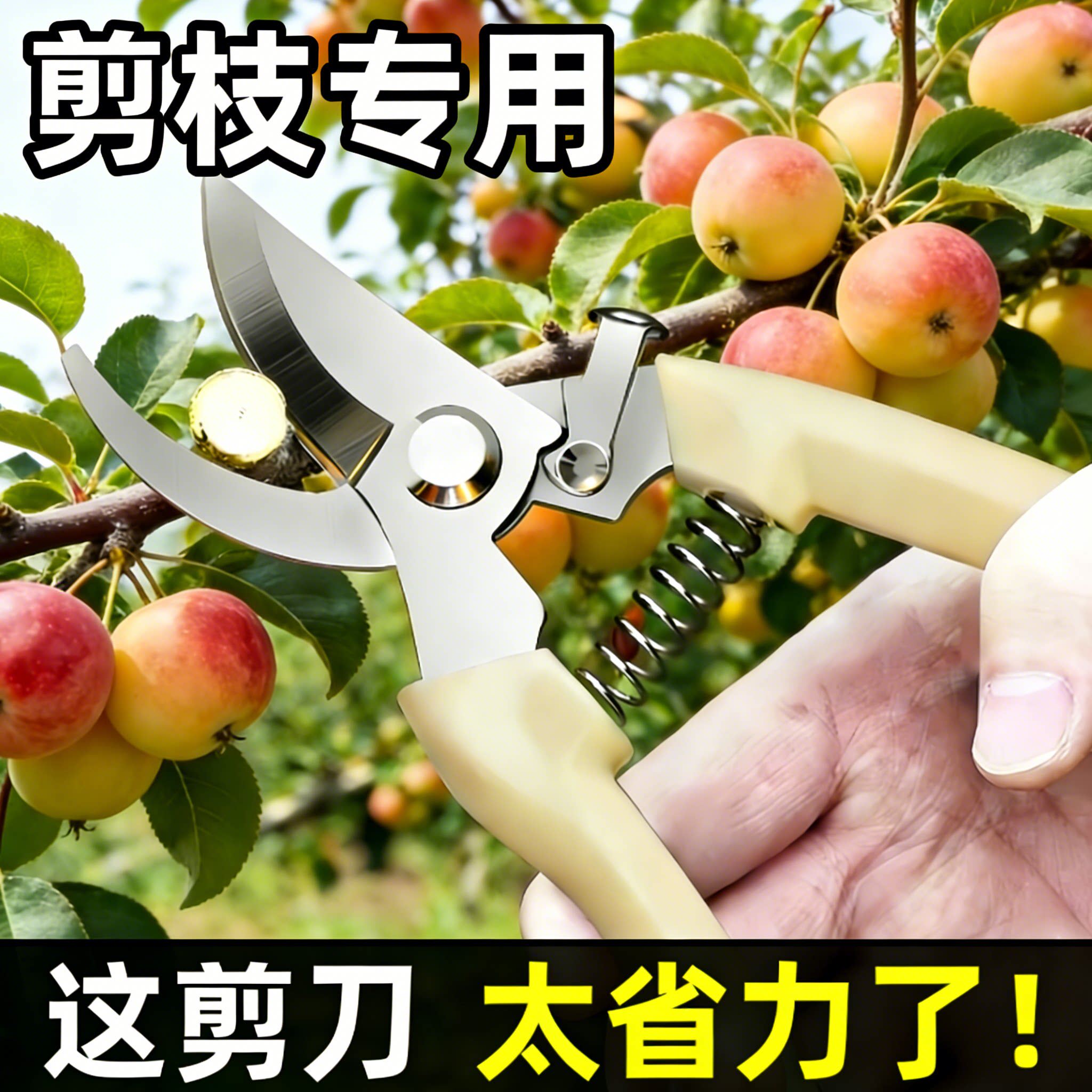 剪树枝剪刀专用花剪园艺园林修枝园丁剪嫁接强力采摘省力修水果树
