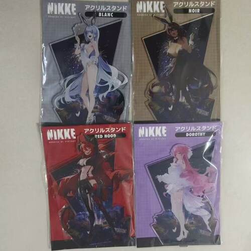 日谷nikke胜利女神妮姬100万粉纪念立牌小红帽桃乐丝白兔黑兔原袋