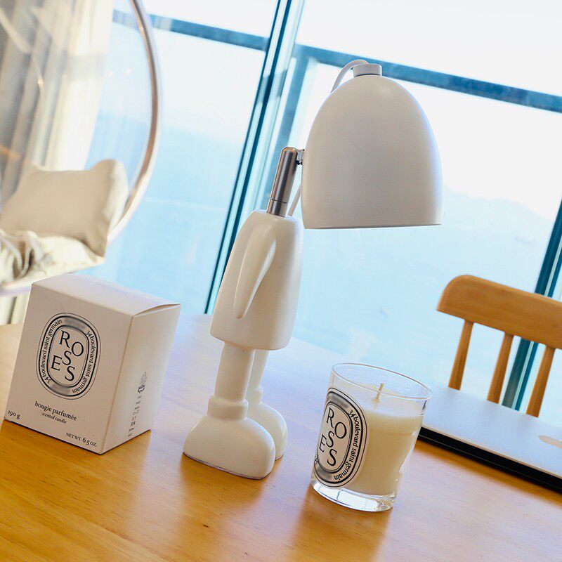 卡通机器人融蜡灯香薰蜡烛融烛灯装饰氛围可调光卧室台灯夜灯烛台