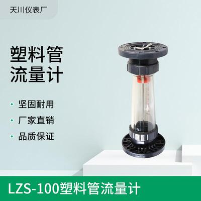 LZS-100塑料流量计PVC管道流量计ABS海水流量计污水流量计