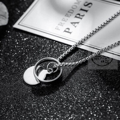 -Long all-match simple sweater chain ins hip-hop pendant cha
