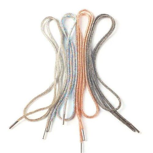 Glass Crystal Cord Rhinestone Rope Applique Colorful Tube