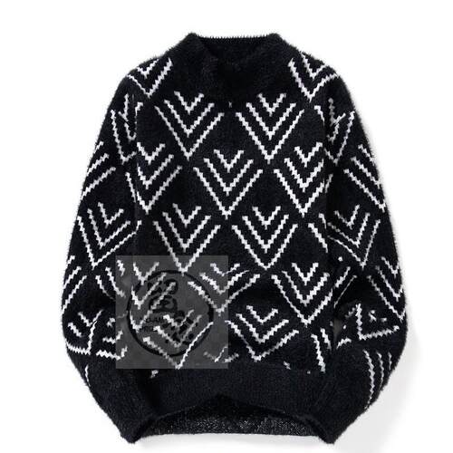 。Winter imitation mink thickened mens bottomed sweater  ha