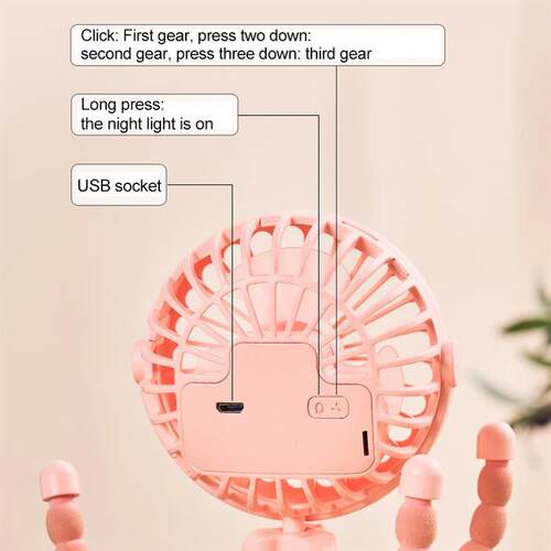 Multi Functional Handheld Mini Octopus Fan Portable USB Char