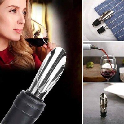 Wine Stopper And Pourer 2pcs 2 In 1 Keep Fresh Seal Bottle