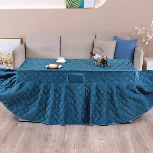 新款保暖加绒加厚取暖桌电炉烤火桌罩桌长方形茶几桌烤火被