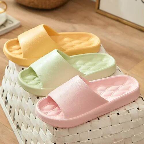 Ladies Mens Slippers Cloud Thick Sole, Summer EVA Soft Sli