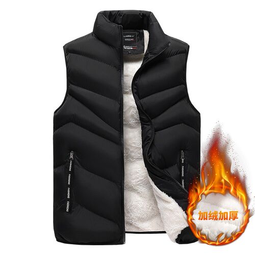 Mens Stylish Lamb Coat Vest Quilted Warm 2025 SpringFall