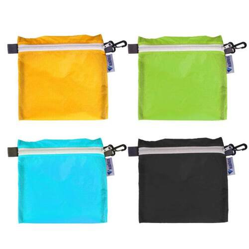 Waterproof Pocket Zipper Nylon Coated Silicon Hook Pouch Por