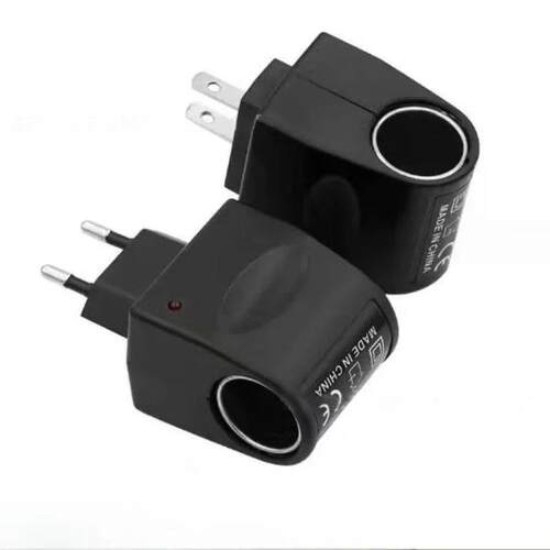Car Lighter Adapter AC 220V To DC 12V EU US Plug Converter W