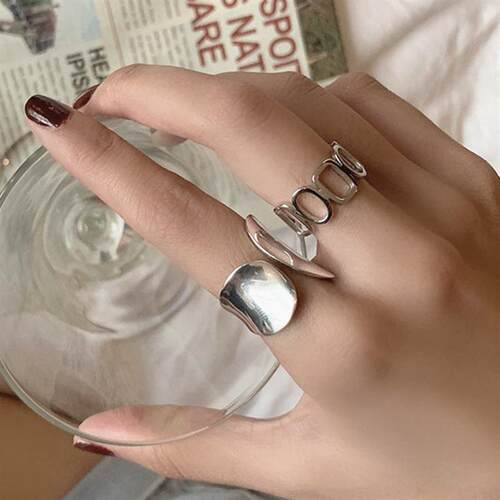Bohemian Vintage Large Round Open Ring For Women Men Boho An