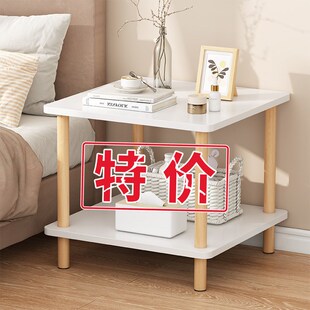bedside table double Simple storage modern layer shelf and