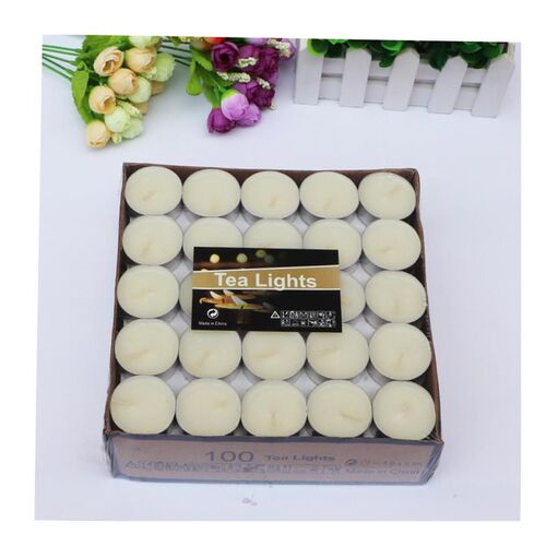 100 Pcs tea lights candles birthday party candle 4 hours