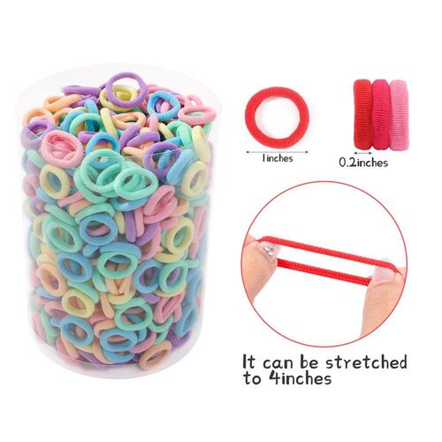 50/100/300pcs Kids Elastic Hair Bands Girls Sweets Scrunchie