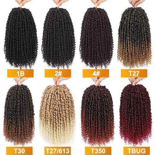 Pre passion twist crochet hair braids两股小辫子非洲脏辫假发