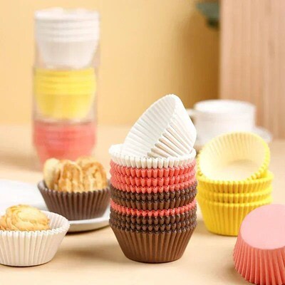 50/100pcs Muffin Cupcakes Pastry Accessories Disposable Oil-