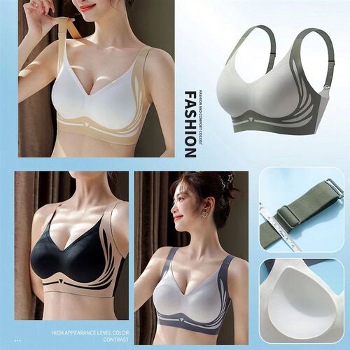 2024 New Summer Women Comfort Anti-Sagging Bra Wireless Unde