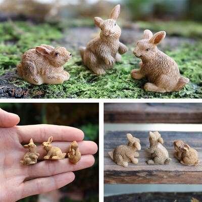 Resin Miniature Animals Fairy Garden Mini Forest Farm Animal
