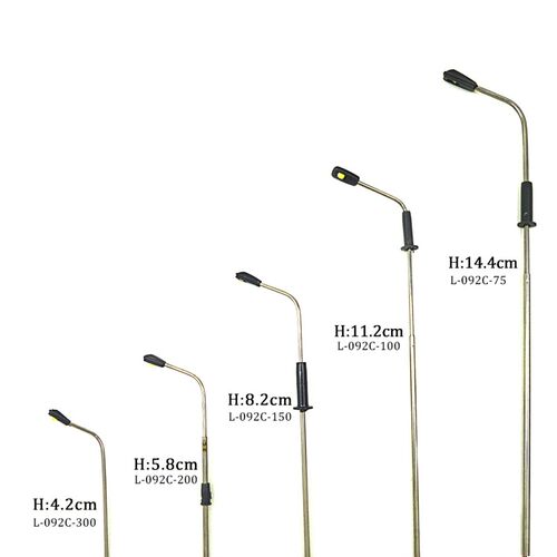 50pcs 1:75-1:500 Scale ama Architectural Metal Lamp Model 3V