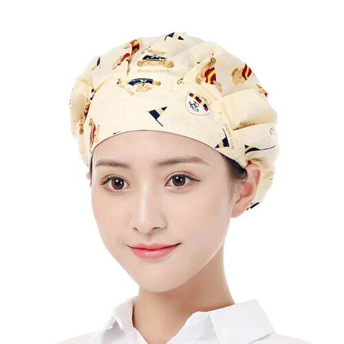 Floral Pattern Chefs Headgear Prevent Hair from Falling into