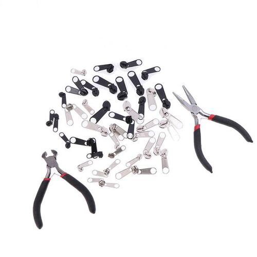 194pcs Zipper Replacement Head Zipper Repair Kit Fix Zip Sli