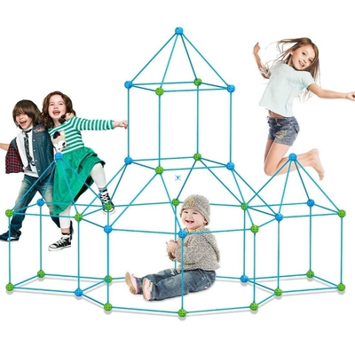 Fort Building Kit Construction Set kids Toy Tents Fortress