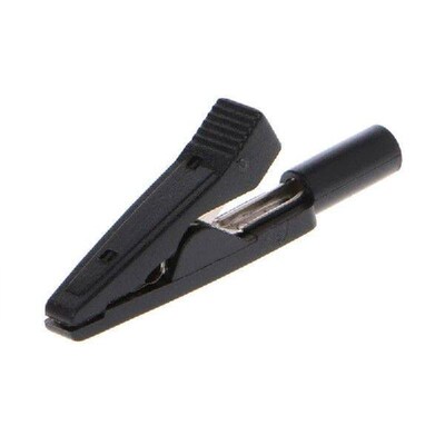 2 Pcs Insulated Alligator Clip 2mm Banana Female Adapter
