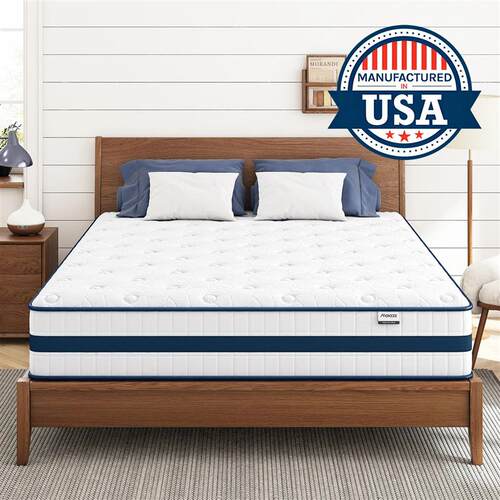 10-12 Twin/King/Queen Size Mattress, Bed with Gel Memory F