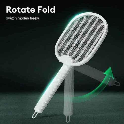 Foldable Electric Mosquito Killer Fly Swatter Trap USB Recha