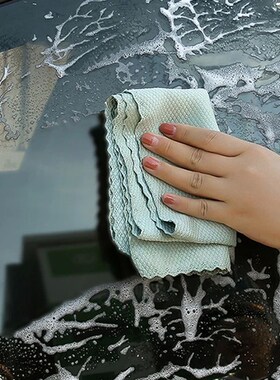 10pcs Microfiber Glass Cleaning Cloth Rag Lint-Free For Wind
