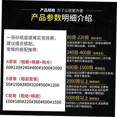 Fine sand paper fine sandpaper iron ore 500 abrasive cloth