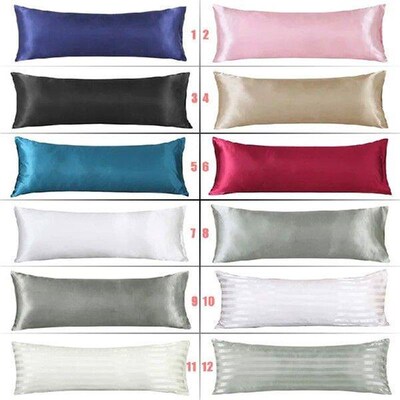 20x54 inch Couple Double Pillow Case Satin Pillow Cases