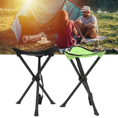 Folding Tripod Stool 600D Oxford Cloth Anti Fall 200KG Load