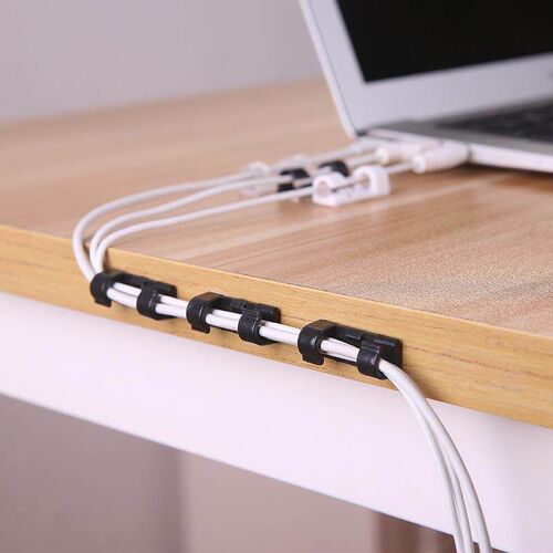 Cable Organizer Clips Cable Management Desktop & Workstatio
