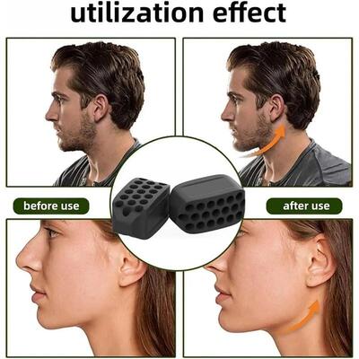 2PCS Jaw Trainer Mouth Trainer Jawline Trainer Chewing Gum J