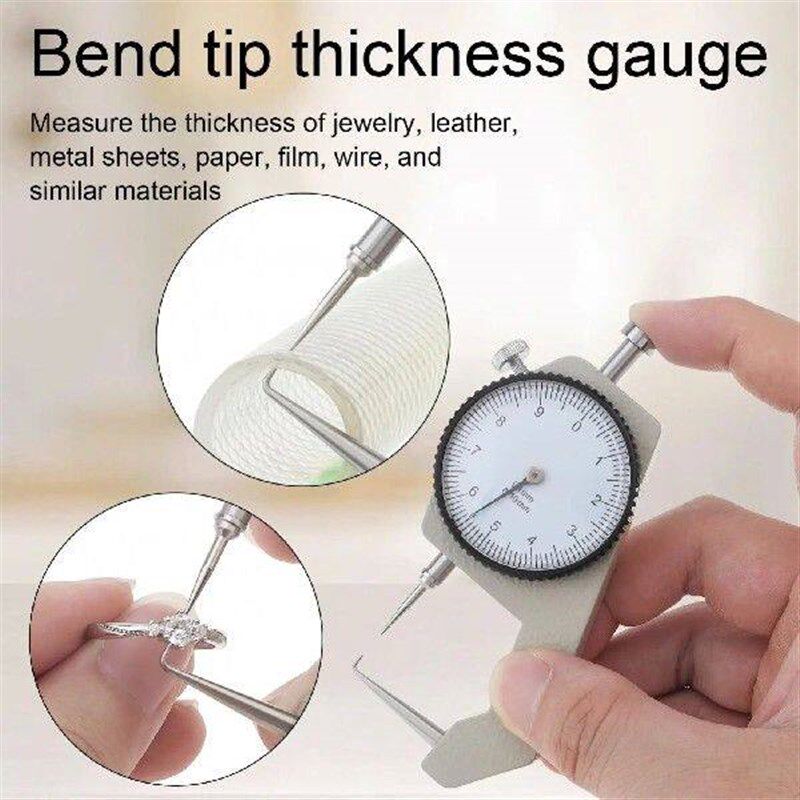 0-10mm 0.1mm Resolution Dial Thickness Gauge Leather Flim图片
